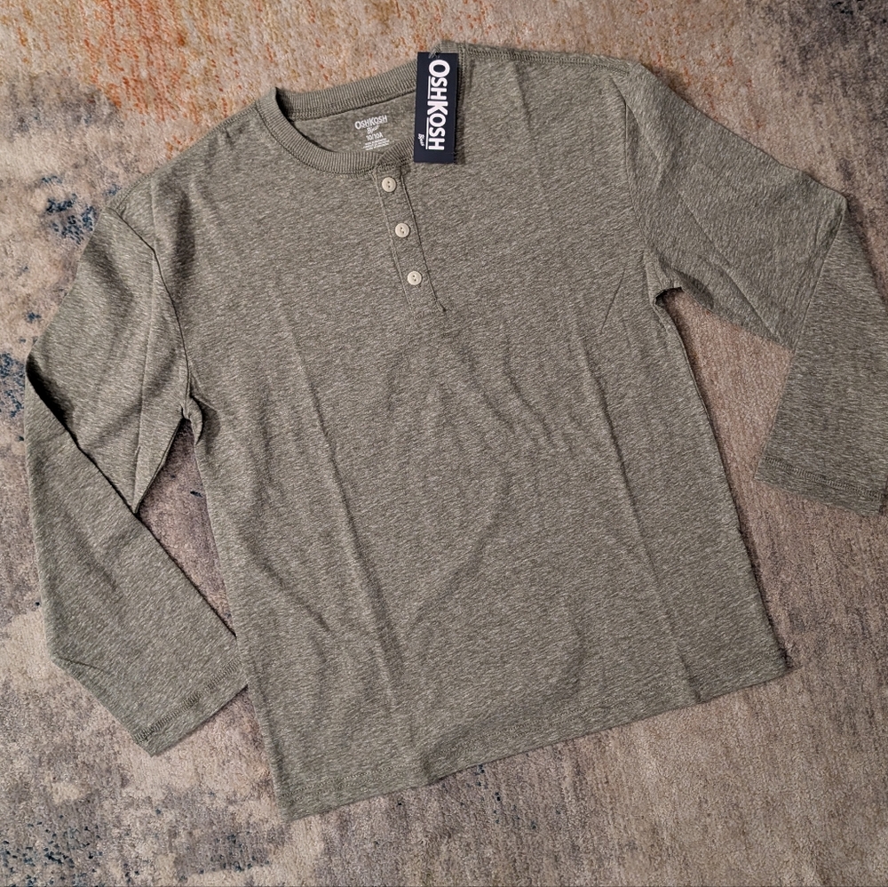 OshKosh Long Sleeve Henley Tee - NWT